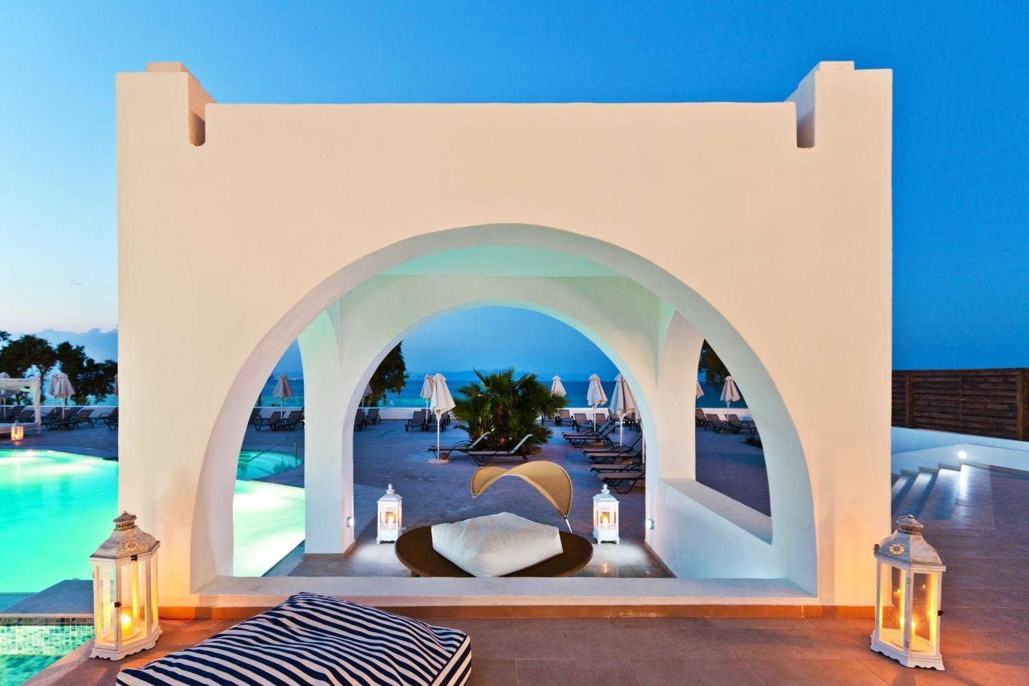 Oceanis Beach & Spa Resort Psalidi  Luaran gambar